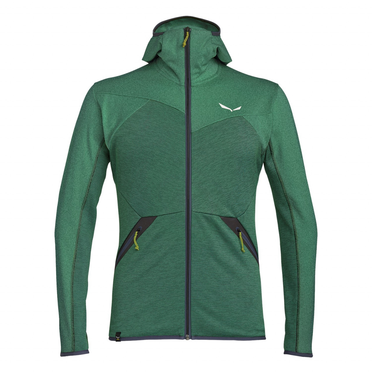 Chaqueta Hombre Chile - Salewa Puez Melange Polarlite Hooded - Verde - PAEF-02681